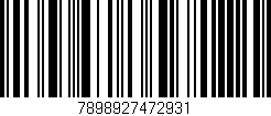 Código de barras (EAN, GTIN, SKU, ISBN): '7898927472931'