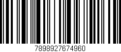 Código de barras (EAN, GTIN, SKU, ISBN): '7898927674960'