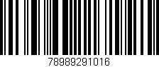 Código de barras (EAN, GTIN, SKU, ISBN): '78989291016'