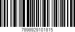 Código de barras (EAN, GTIN, SKU, ISBN): '7898929101815'