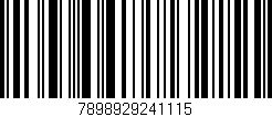 Código de barras (EAN, GTIN, SKU, ISBN): '7898929241115'