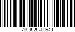 Código de barras (EAN, GTIN, SKU, ISBN): '7898929400543'