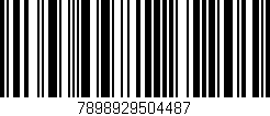 Código de barras (EAN, GTIN, SKU, ISBN): '7898929504487'