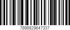 Código de barras (EAN, GTIN, SKU, ISBN): '7898929647337'