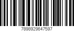 Código de barras (EAN, GTIN, SKU, ISBN): '7898929647597'