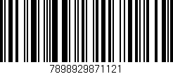 Código de barras (EAN, GTIN, SKU, ISBN): '7898929871121'