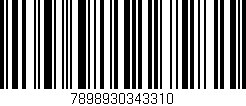 Código de barras (EAN, GTIN, SKU, ISBN): '7898930343310'