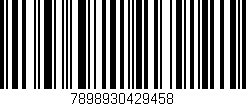 Código de barras (EAN, GTIN, SKU, ISBN): '7898930429458'