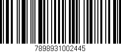 Código de barras (EAN, GTIN, SKU, ISBN): '7898931002445'
