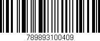 Código de barras (EAN, GTIN, SKU, ISBN): '789893100409'