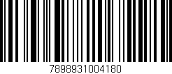 Código de barras (EAN, GTIN, SKU, ISBN): '7898931004180'
