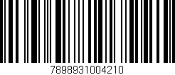 Código de barras (EAN, GTIN, SKU, ISBN): '7898931004210'