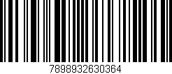 Código de barras (EAN, GTIN, SKU, ISBN): '7898932630364'