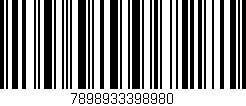 Código de barras (EAN, GTIN, SKU, ISBN): '7898933398980'