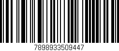 Código de barras (EAN, GTIN, SKU, ISBN): '7898933509447'