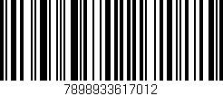 Código de barras (EAN, GTIN, SKU, ISBN): '7898933617012'