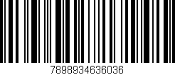 Código de barras (EAN, GTIN, SKU, ISBN): '7898934636036'