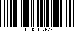 Código de barras (EAN, GTIN, SKU, ISBN): '7898934982577'