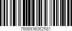 Código de barras (EAN, GTIN, SKU, ISBN): '7898936062581'