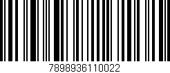Código de barras (EAN, GTIN, SKU, ISBN): '7898936110022'