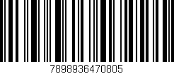 Código de barras (EAN, GTIN, SKU, ISBN): '7898936470805'