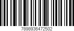 Código de barras (EAN, GTIN, SKU, ISBN): '7898936472502'