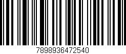 Código de barras (EAN, GTIN, SKU, ISBN): '7898936472540'