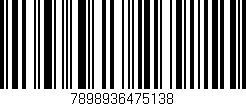 Código de barras (EAN, GTIN, SKU, ISBN): '7898936475138'
