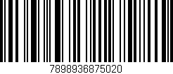 Código de barras (EAN, GTIN, SKU, ISBN): '7898936875020'