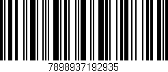 Código de barras (EAN, GTIN, SKU, ISBN): '7898937192935'