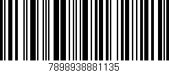 Código de barras (EAN, GTIN, SKU, ISBN): '7898938881135'