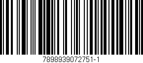 Código de barras (EAN, GTIN, SKU, ISBN): '7898939072751-1'