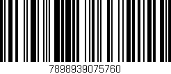 Código de barras (EAN, GTIN, SKU, ISBN): '7898939075760'