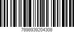 Código de barras (EAN, GTIN, SKU, ISBN): '7898939204308'