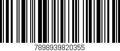 Código de barras (EAN, GTIN, SKU, ISBN): '7898939820355'