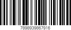 Código de barras (EAN, GTIN, SKU, ISBN): '7898939867916'