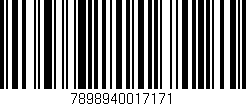 Código de barras (EAN, GTIN, SKU, ISBN): '7898940017171'