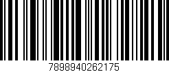 Código de barras (EAN, GTIN, SKU, ISBN): '7898940262175'