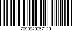Código de barras (EAN, GTIN, SKU, ISBN): '7898940357178'
