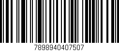 Código de barras (EAN, GTIN, SKU, ISBN): '7898940407507'