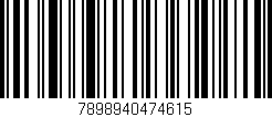 Código de barras (EAN, GTIN, SKU, ISBN): '7898940474615'