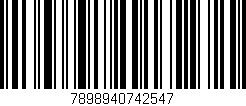 Código de barras (EAN, GTIN, SKU, ISBN): '7898940742547'