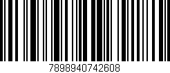 Código de barras (EAN, GTIN, SKU, ISBN): '7898940742608'