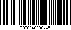 Código de barras (EAN, GTIN, SKU, ISBN): '7898940800445'