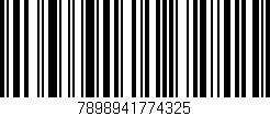 Código de barras (EAN, GTIN, SKU, ISBN): '7898941774325'