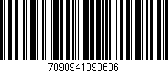 Código de barras (EAN, GTIN, SKU, ISBN): '7898941893606'