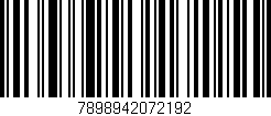 Código de barras (EAN, GTIN, SKU, ISBN): '7898942072192'