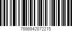 Código de barras (EAN, GTIN, SKU, ISBN): '7898942072215'