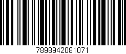 Código de barras (EAN, GTIN, SKU, ISBN): '7898942081071'