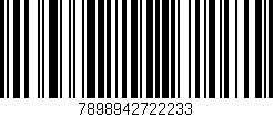 Código de barras (EAN, GTIN, SKU, ISBN): '7898942722233'